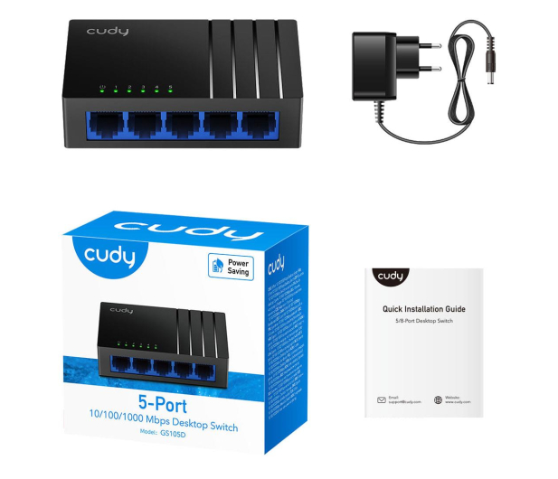 Cudy GS105D - 1110356 - zdjęcie 4
